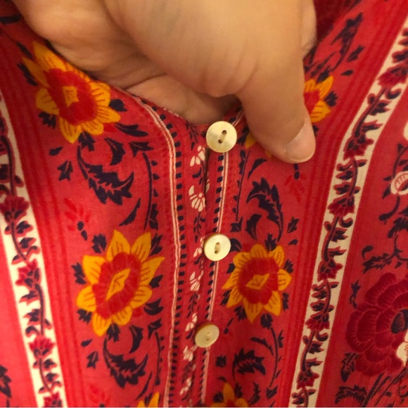 WALKER & WADE Red Carrie Floral Meadows Maxi Dress sz XL - Picture 7 of 15